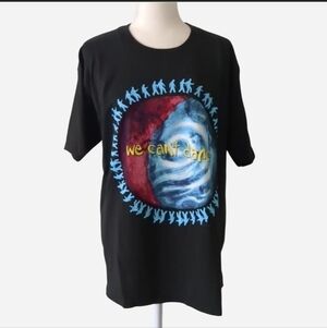 VINTAGE 1992 Genesis We Cant Dance Band Tour Shirt Size Extra Large XL Black